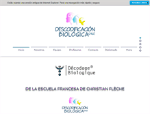Tablet Screenshot of descodificacionbiologicachile.cl